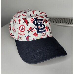 St Louis Cardinals World Champions All Over Print BC Strapback Hat Cap Men MLB